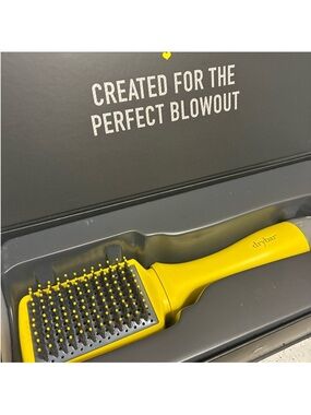 Drybar Yellow Paddle Brush with Silver Accents
